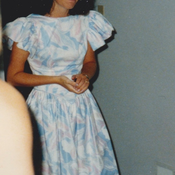 Dresses & Skirts - Custom made gown; pastel blue, pink, white, cream floral